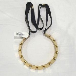 Gold collar necklace